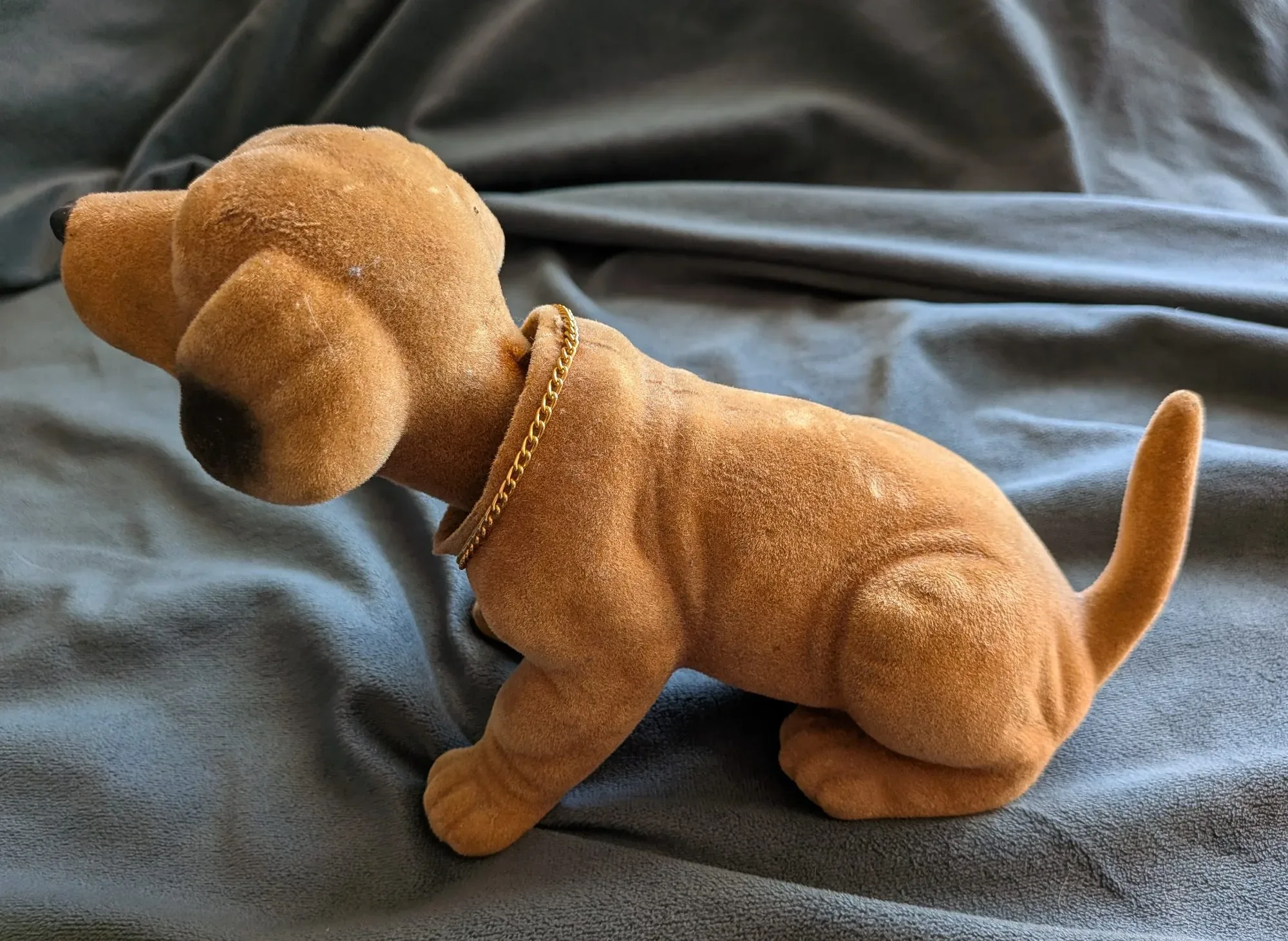 Flockad Dashund Bobblehead Figur, Retro - Bild 8