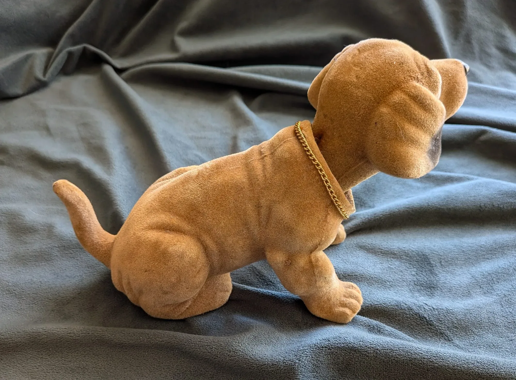 Flockad Dashund Bobblehead Figur, Retro - Bild 3