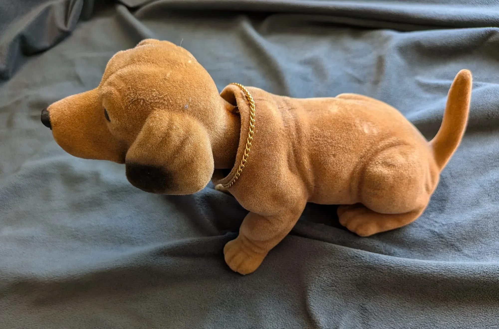 Flockad Dashund Bobblehead Figur, Retro - Bild 2