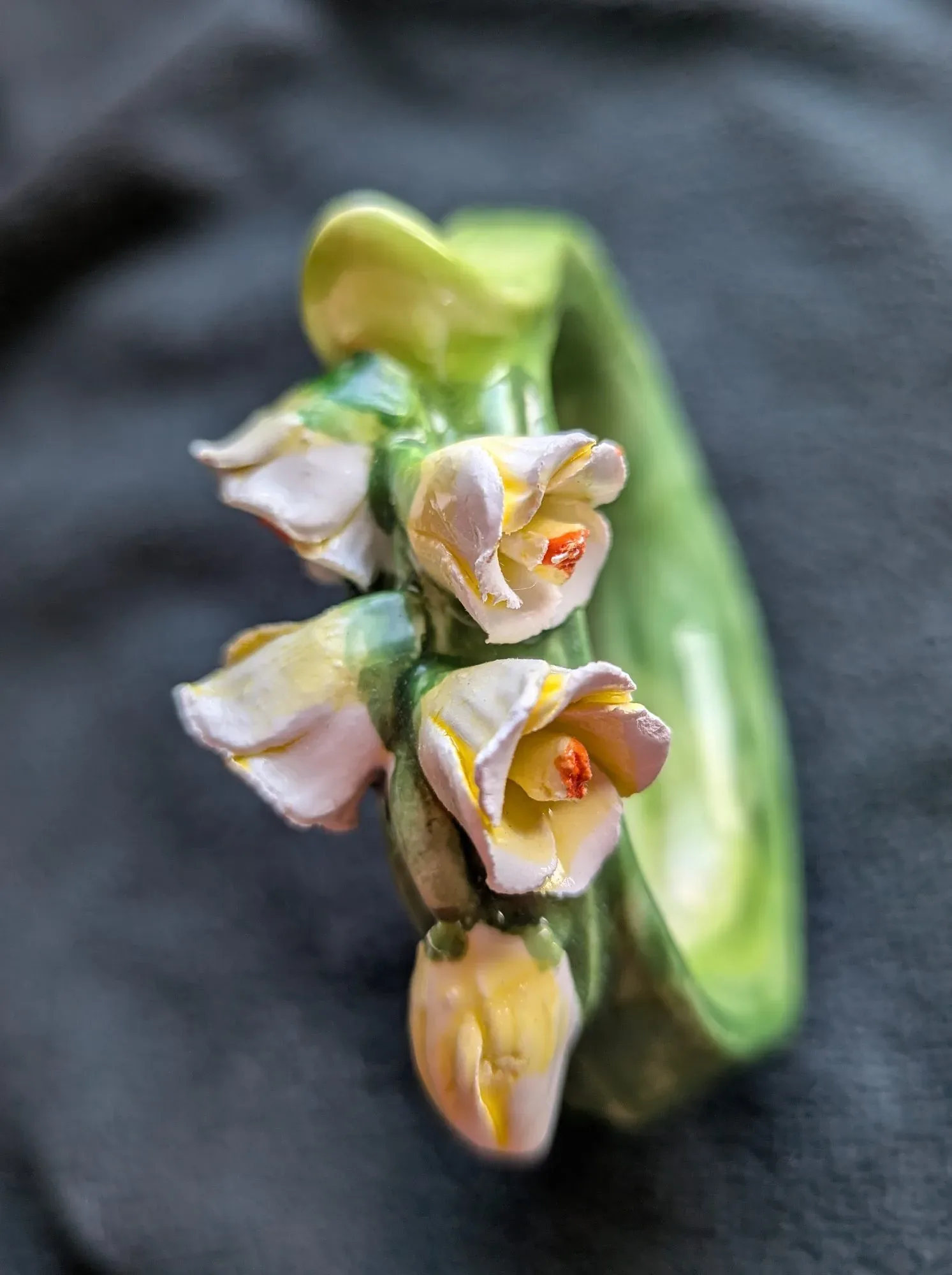 Keramik Servettringar med Botaniskt Blommotiv, 6 st - Bild 9