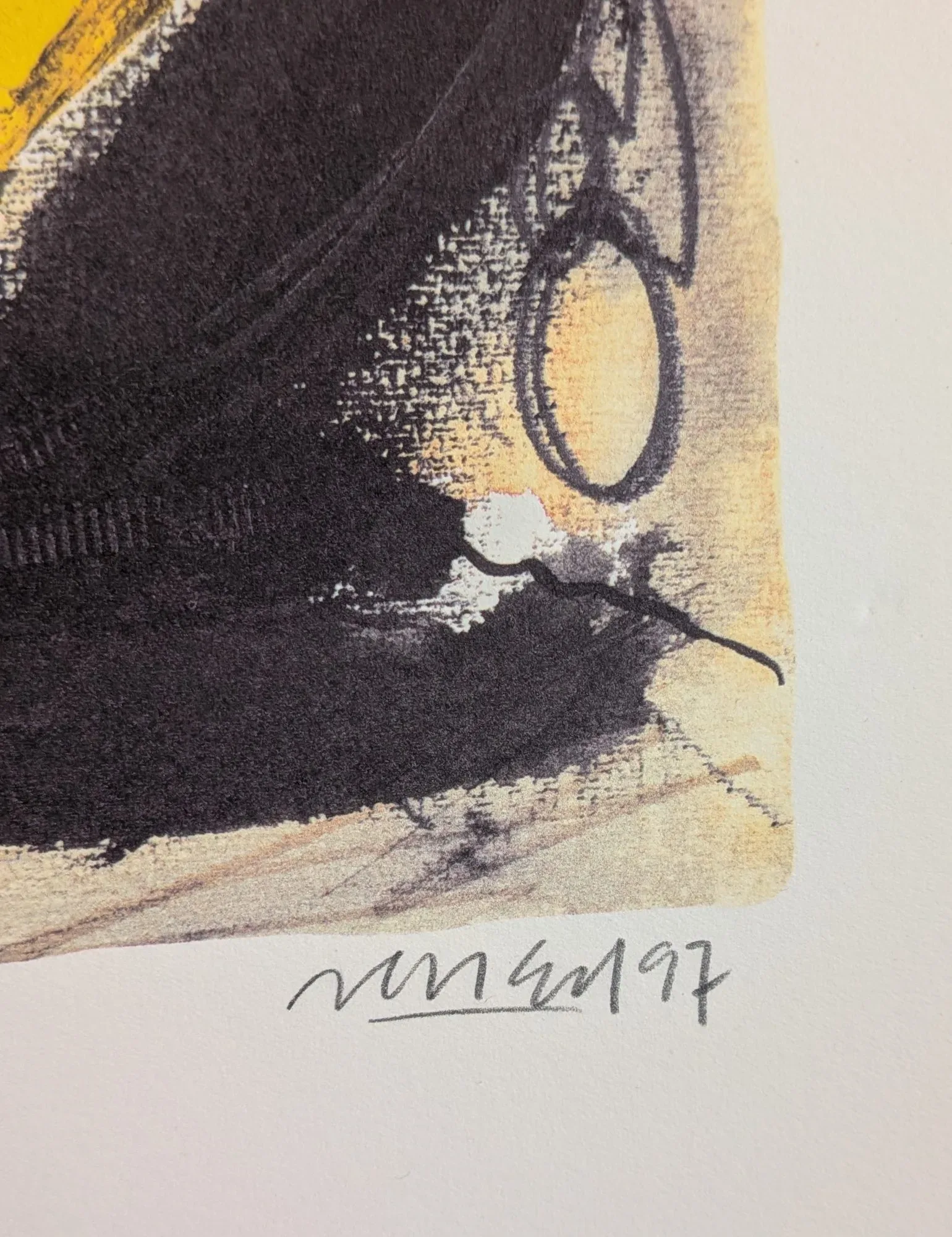 Signed Abstract Art Print, Paper, Late 20th Century - Image 6