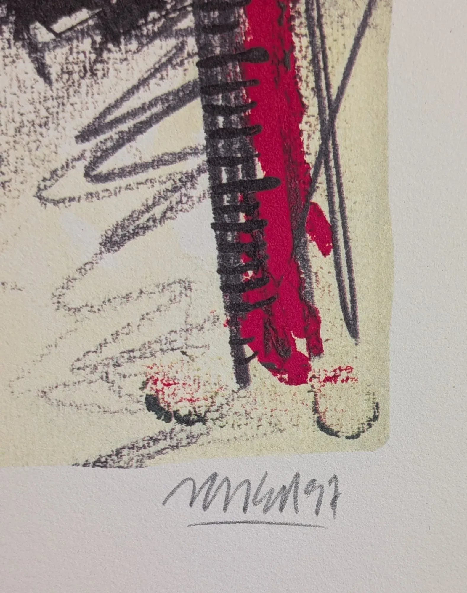 Graphic Print Abstract Animal Motif HC Original 1997 - Image 6
