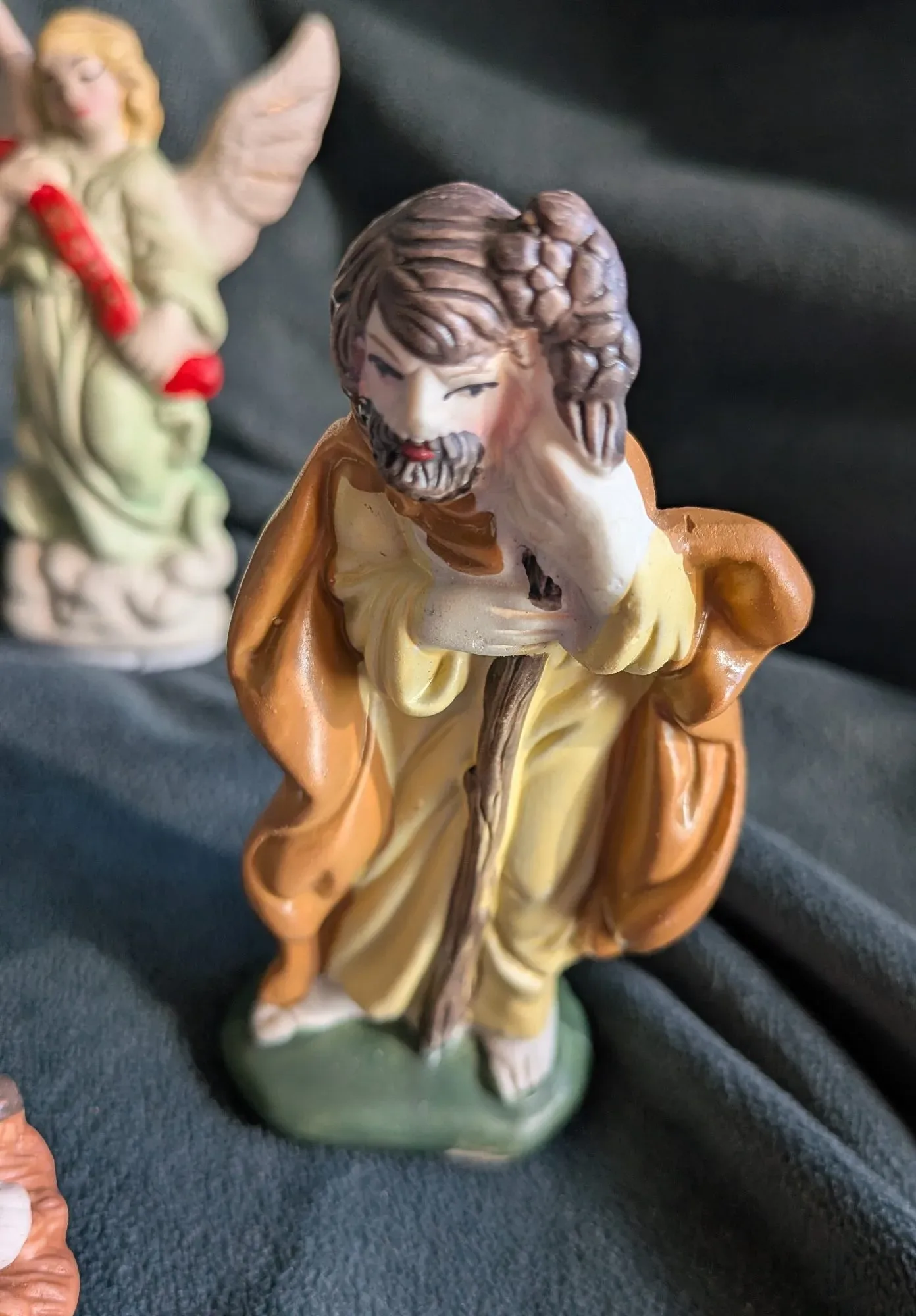 Traditionell Julkrubba i Keramik, Handmålad, 9 delar - Bild 11