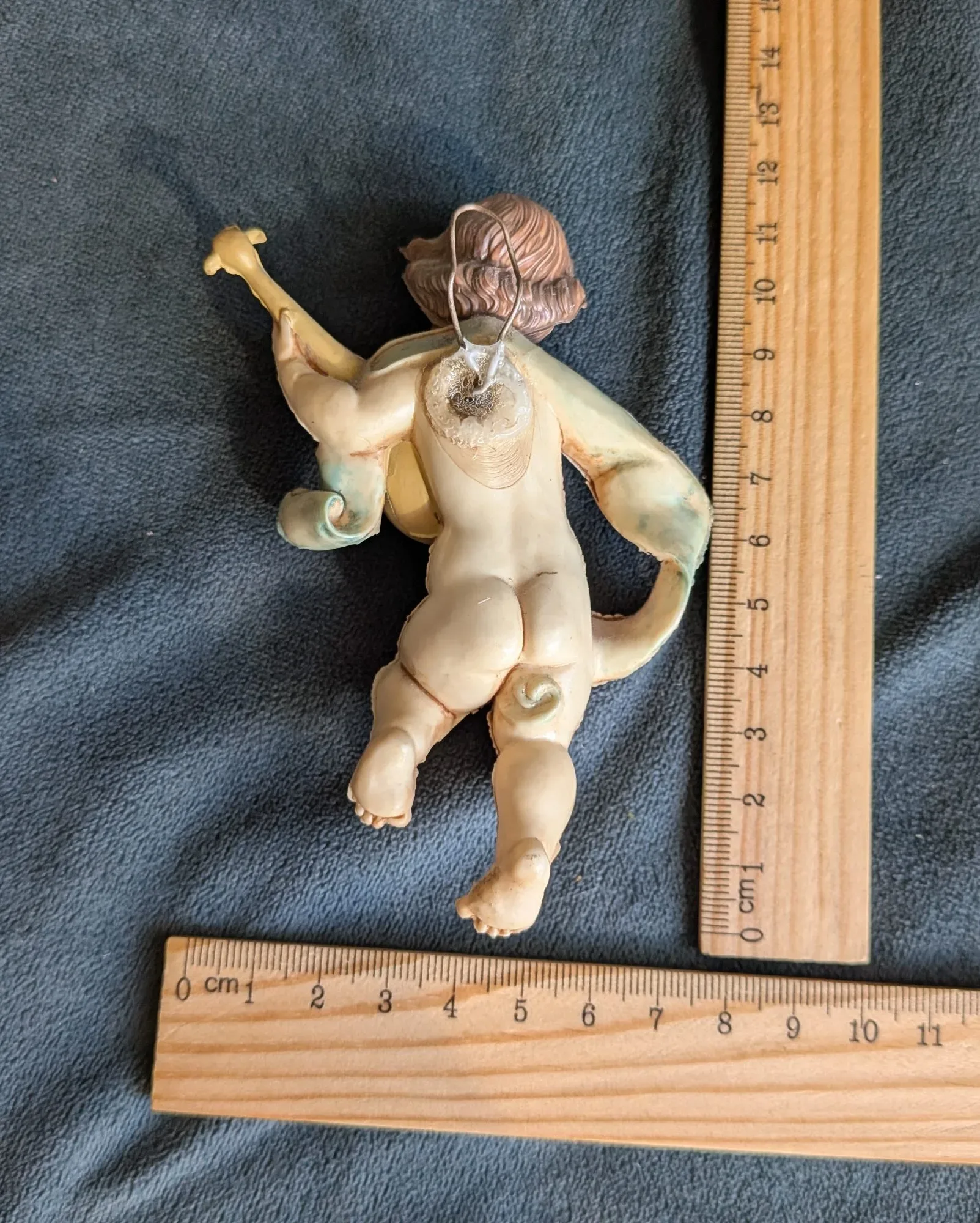 Klassisk figurin, Putto med luta, Kompositmaterial - Bild 4