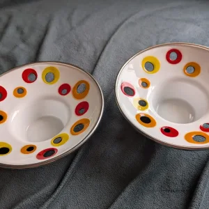 Emalj Äggkoppar, Retro, Pop Art Stil
