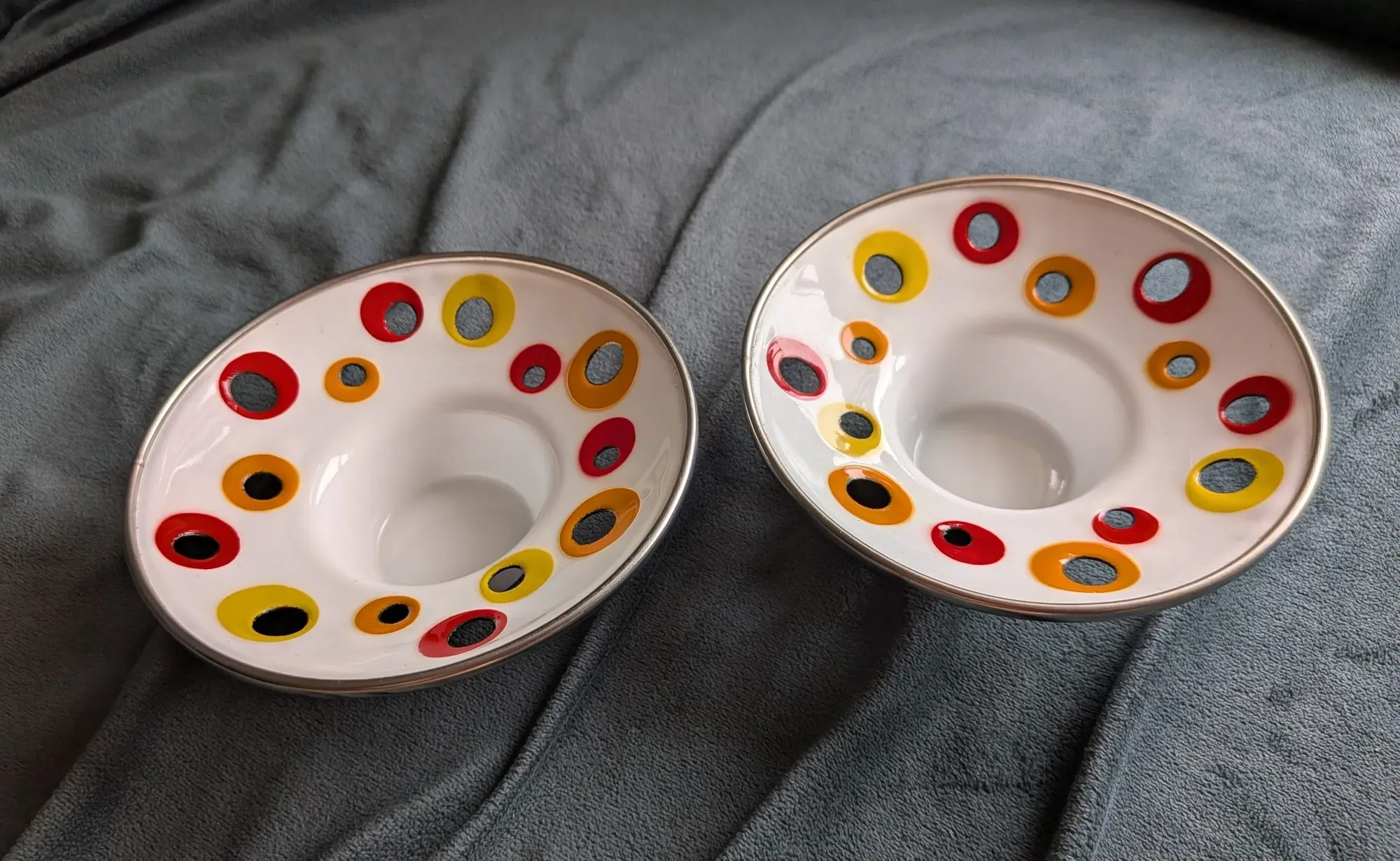 Emalj Äggkoppar, Retro, Pop Art Stil