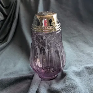 Vintage Glas Ströare, Lila, Facetterad Design