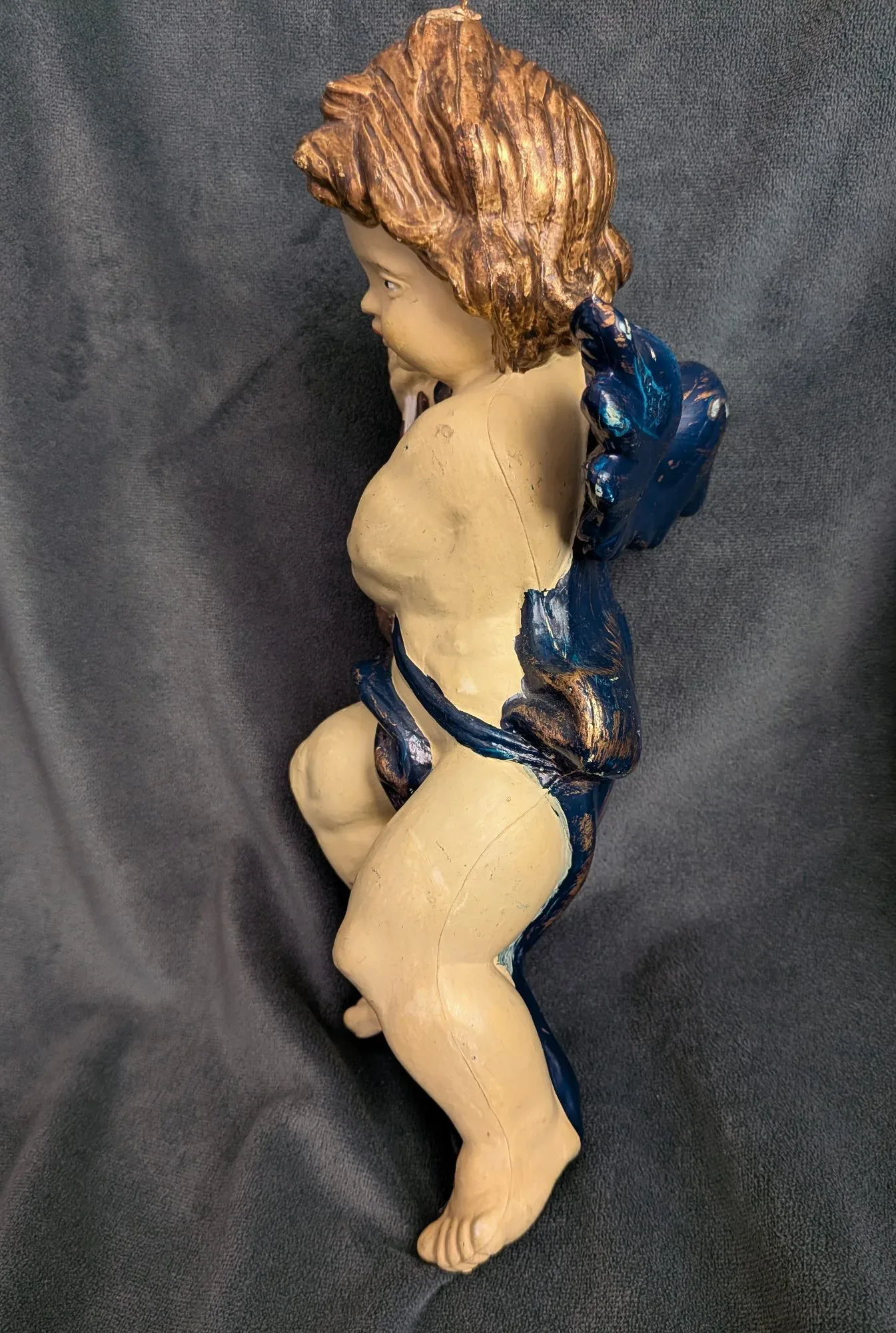 Par Keruber i komposit, väggobjekt, barockinspirerad stil - Bild 8