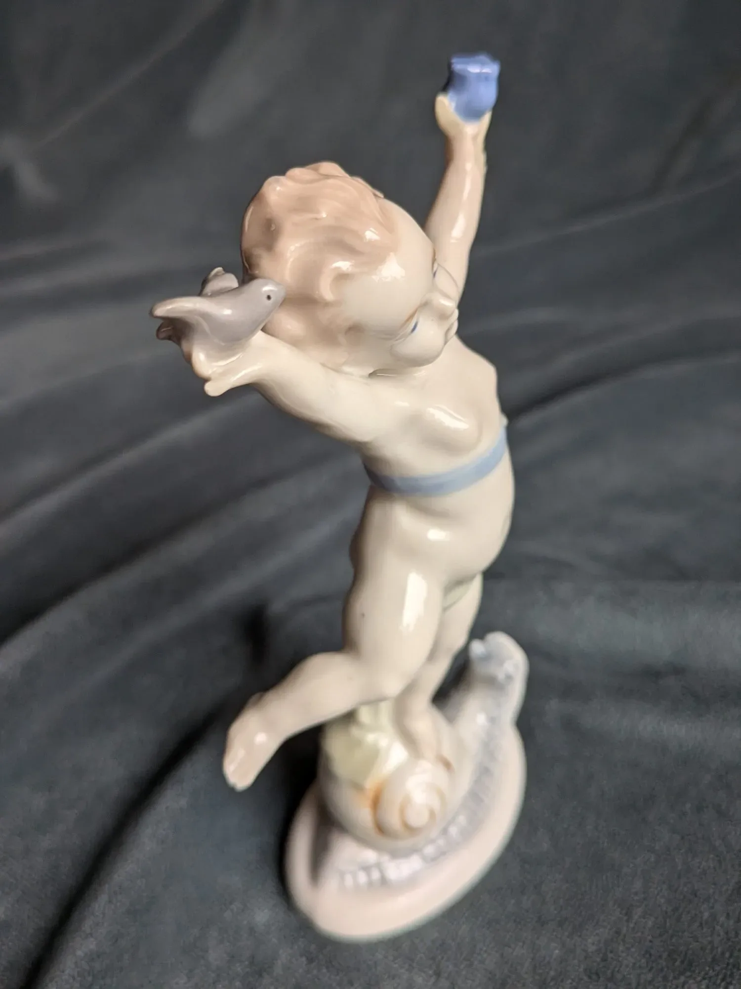 GDR Porslinsfigurin Putto, Tidstypisk - Bild 6